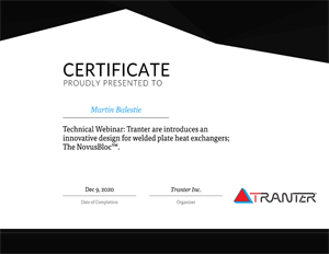 tranter-heat-exchanger-certificate